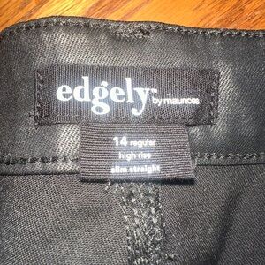 Edgely by Maurices Black Slim Straight Pants